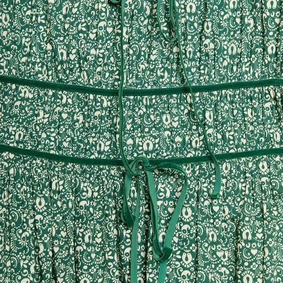 Christy Dawn Marissa Forest Green Floral Dress Lovebird Laurel Medium - Picture 5 of 10